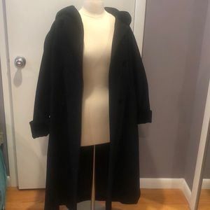 Leslie Fay Petites oversized long coat
